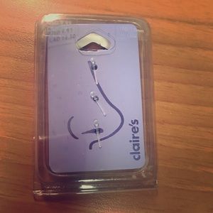 Claire’s Clear Nose Piercings